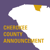 Cherokee County Announcement: Palmetto Pedic