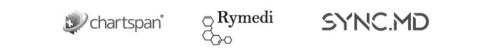 Logos for ChartSpan, Rymedi and Sync.MD