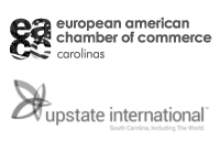 European American Chamber of Commerce-Carolinas logo and Upstate International logo