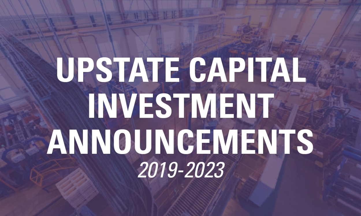 Download capital investment announcements in Upstate SC. 